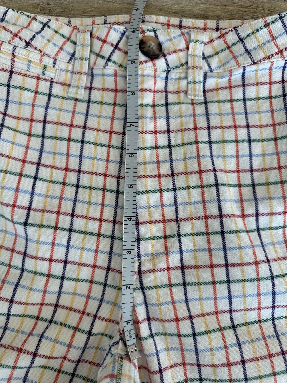 Madewell Emmett Wide-Leg Patch Pocket Crop Pants in Rainbow Windowpane size 23 - Picture 7 of 10